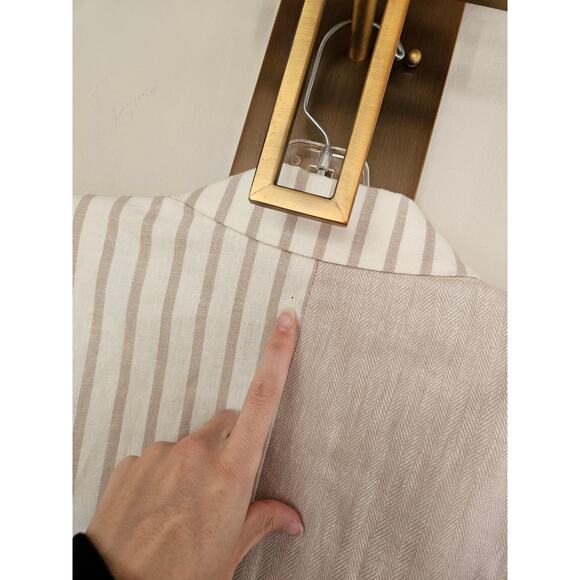 Sam Edelman Women's White and Taupe Enola Linen Blend Blazer NWT Size Medium - Picture 13 of 15